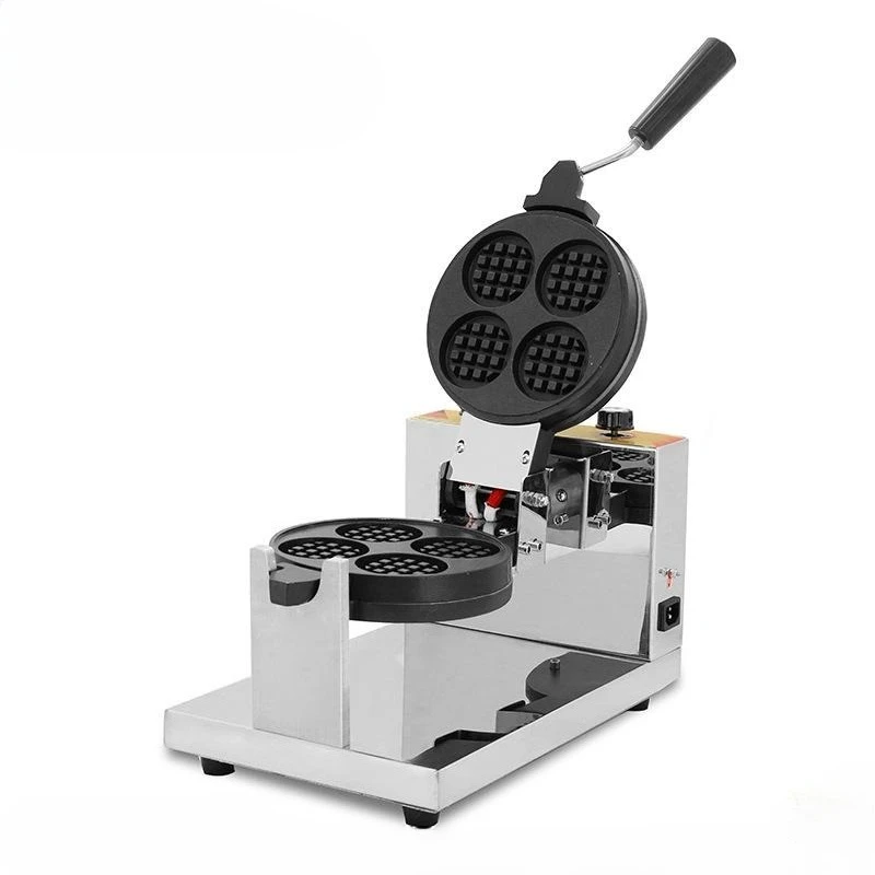 Rotary waffle lattice muffin maker round biscuits pastry double-sided electric scones baking snack equipment