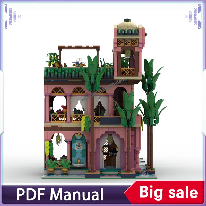 

2856pcs Corner Garden Restaurant Building blocks set accessory decoration adults bricks Decoration Christmas gift