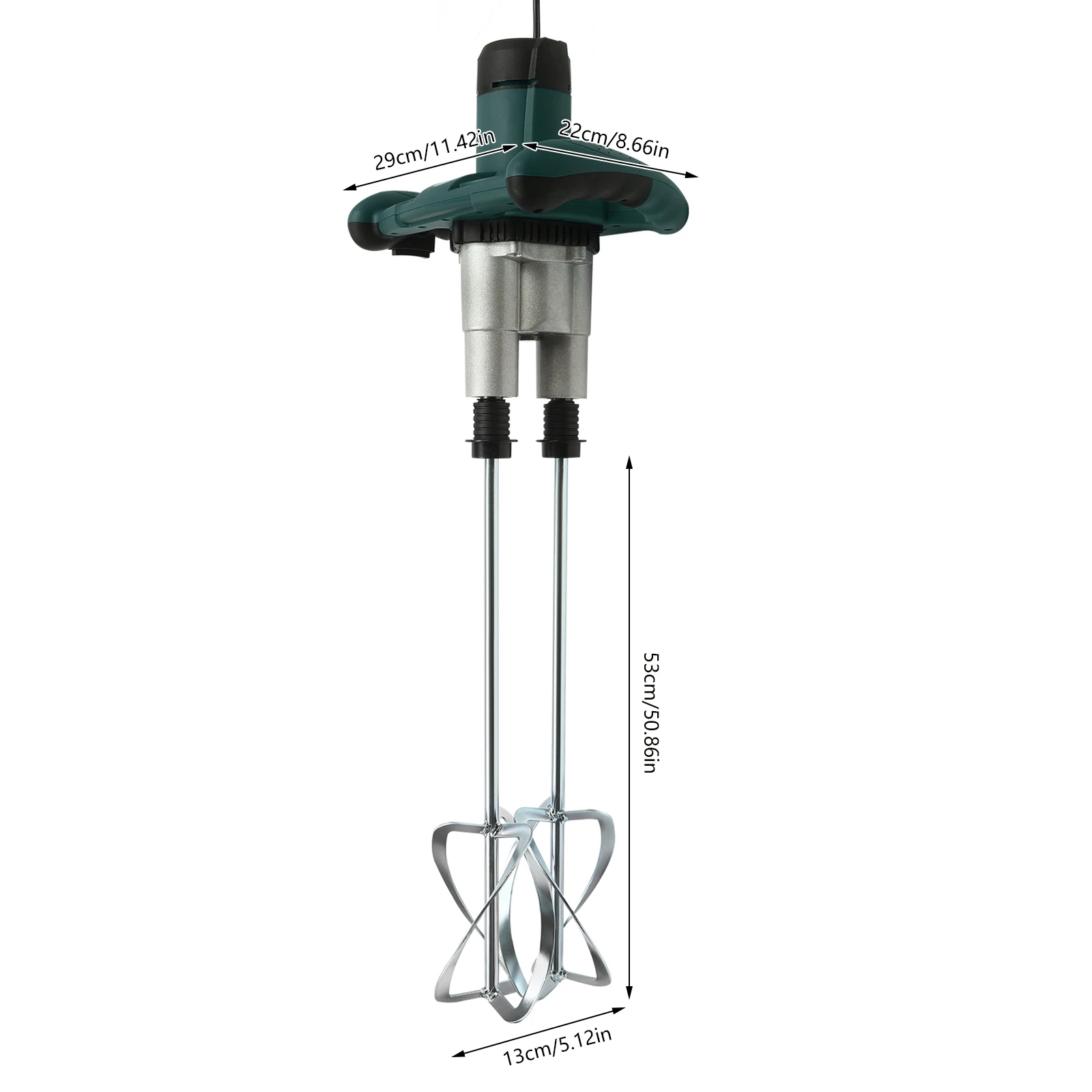 

2800W Paint&Mortar Stirrer Mixer Mortar Stirrer 2-Gear Concrete Stirrer, Hand Mixer Concrete, Paint, Bitumen 6 Speeds Optional