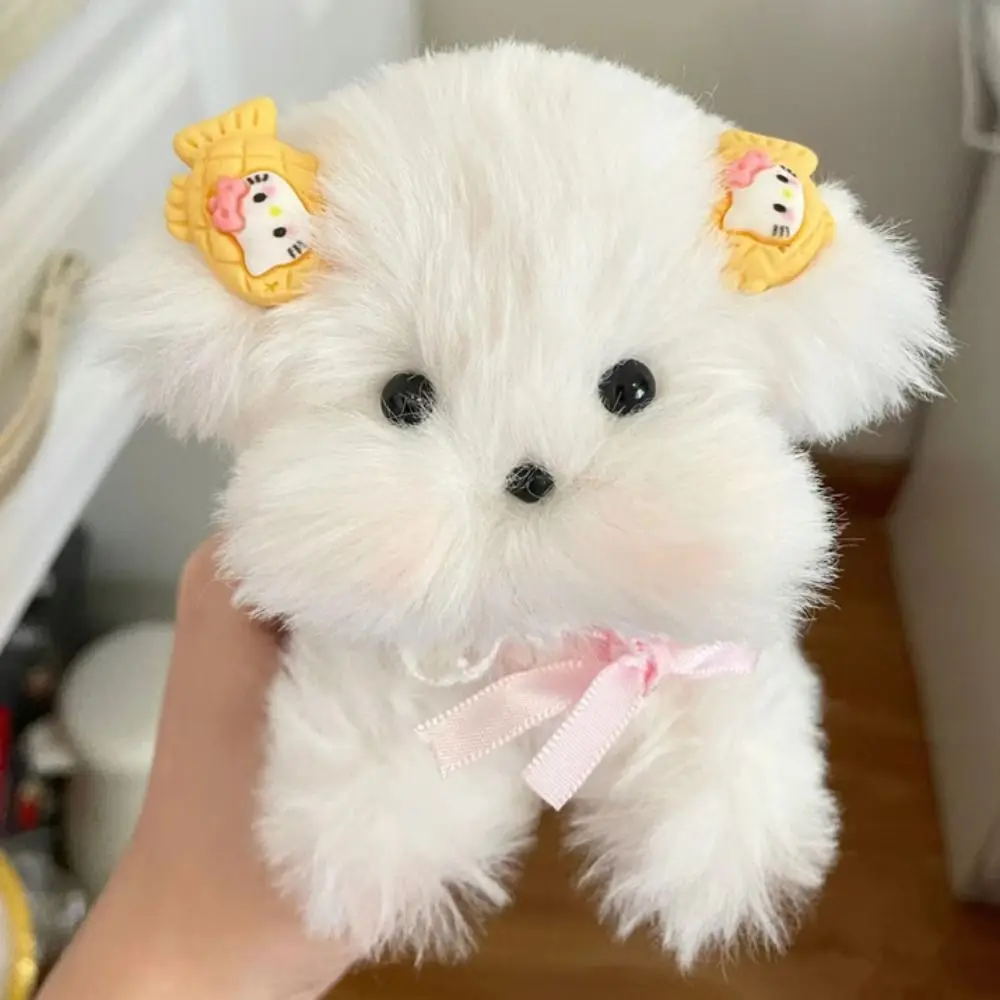 鉄線ウサギの毛ツイストスティック子犬手作り工芸品縫製手作り DIY 材料バッグふわふわ超密