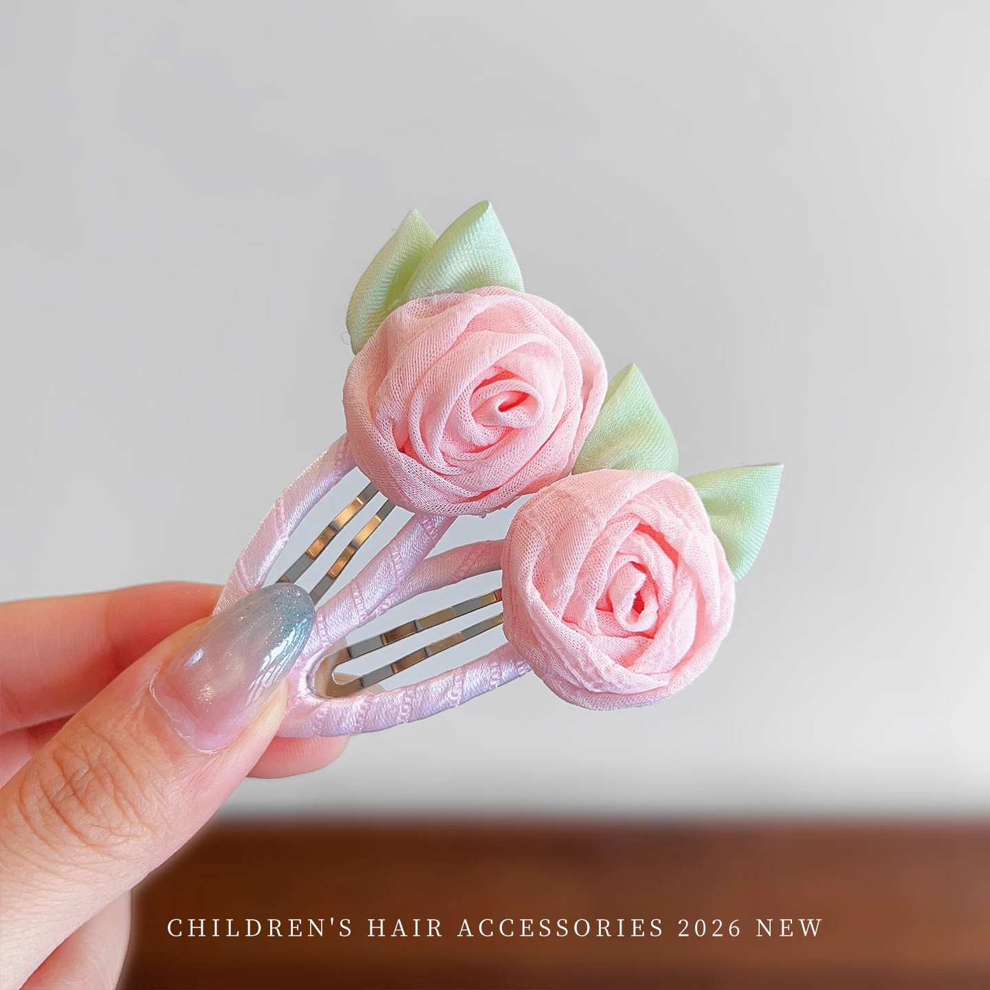 Neue Mode 2-teiliges Set Weiße Rosa Blumen-Haarspangen Schonende Haarnadeln für Babymädchen Frauen Koreanische Accessoires Partygeschenk 2026 – Detail 8
