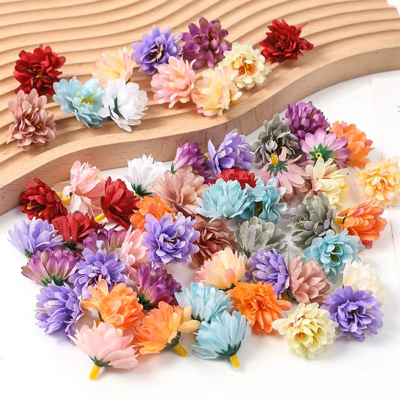 30/40 Stück Mini-Nelken, handgefertigte künstliche Blumenköpfe für Zuhause, Hochzeitsdekoration, DIY-Kranz, Geschenk, Scrapbooking, Kunstblumen – Detail 5