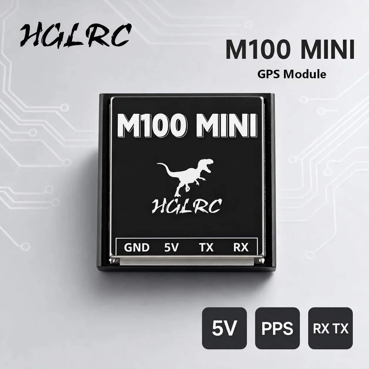 HGLRC M100 Mini GPS Module M10 Chip 10Hz UBLOX 72CH Ceramic Antenna For 2-7 Inch FPV Racing Long Range RC Drone DIY Parts Kit