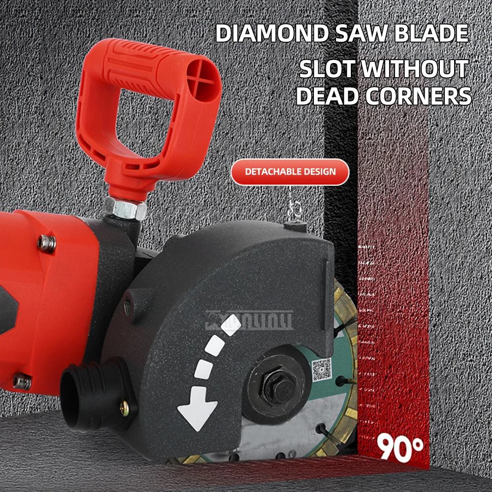 Wall cement floor grooving machine Dust-free wall line cutting machine Concrete slotting machine