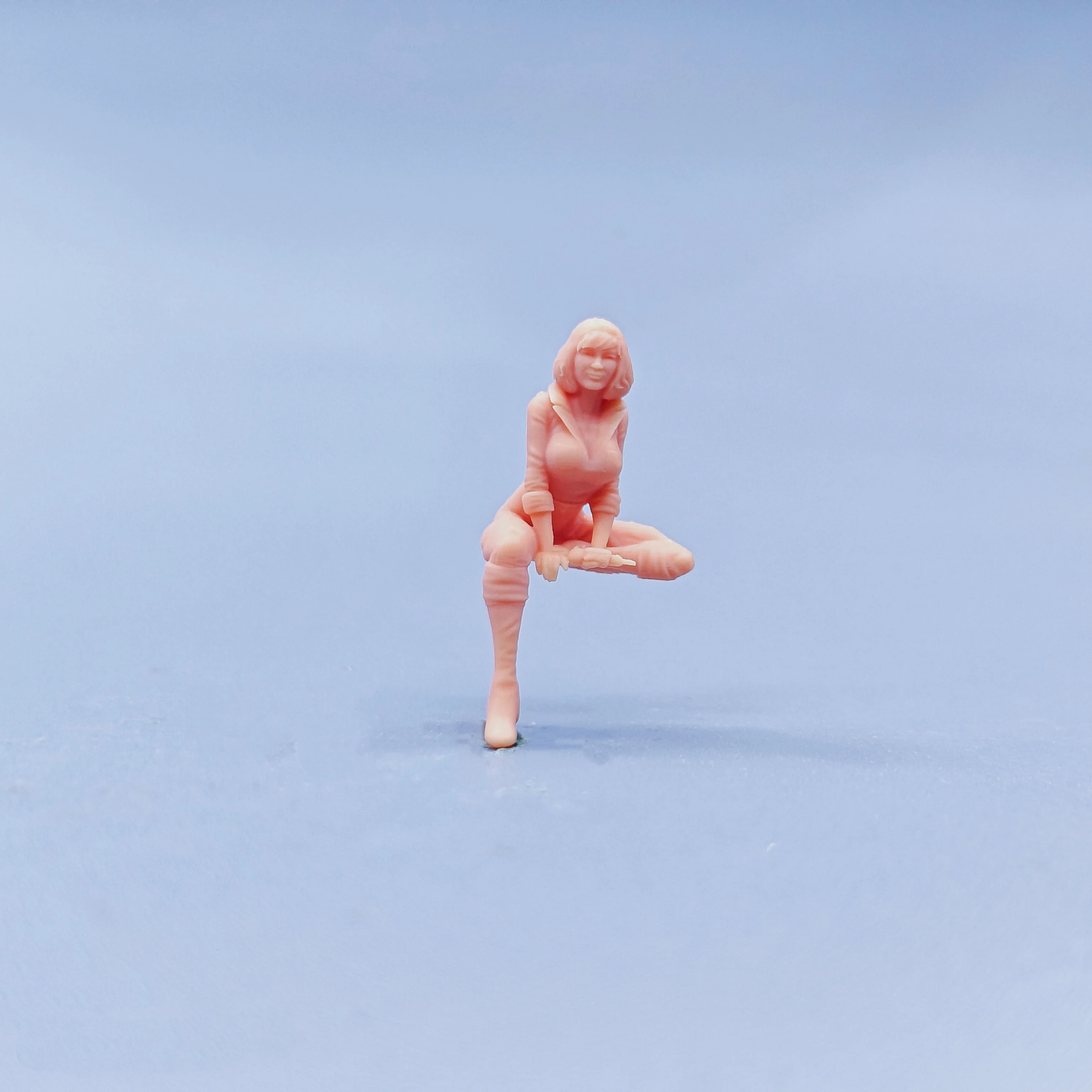 1/64 1/43 ตุ๊กตารุ่นเรซิ่นเมษายนและ Casey Unสี Miniatures Diorama มือวาด C830