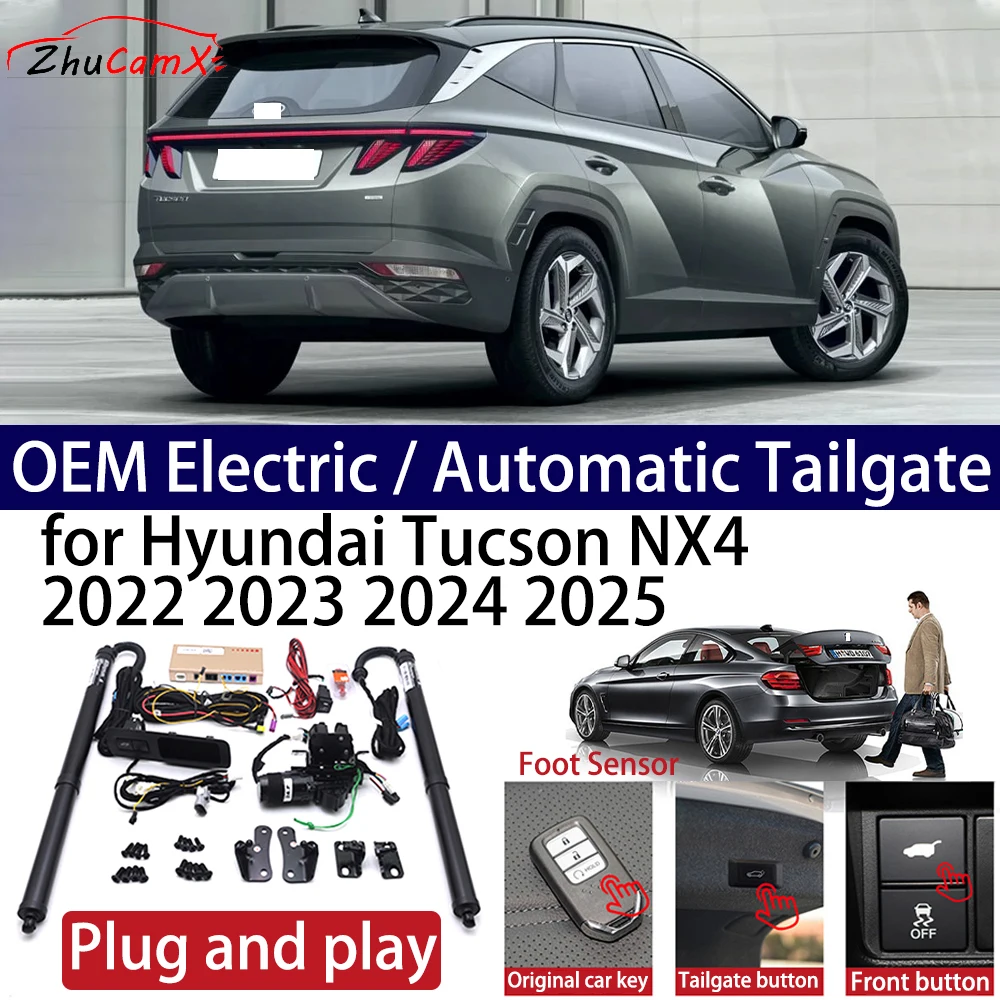 

ZhuCamX for Hyundai Tucson NX4 2022 2023 2024 2025 Car OEM Power Electric Automatic One-Click Smart Liftgate Tail Gate Support