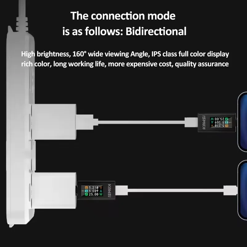 10 في 1 تيار مستمر نوع-C USB تستر الحالي 4-30 فولت الجهد متر توقيت مقياس التيار الكهربائي شاشة رقمية قطع مؤشر الطاقة شاحن البنك