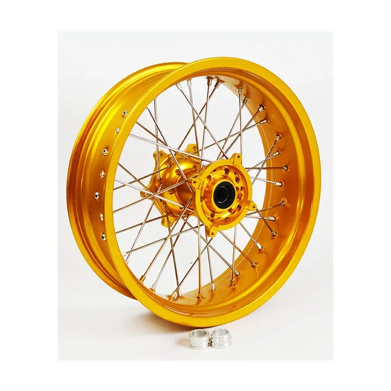 RMZ 250/450 16/17 Inch AlumInum Alloy Anodized Motorcycle Supermoto Wheel Sets For SUZUKI