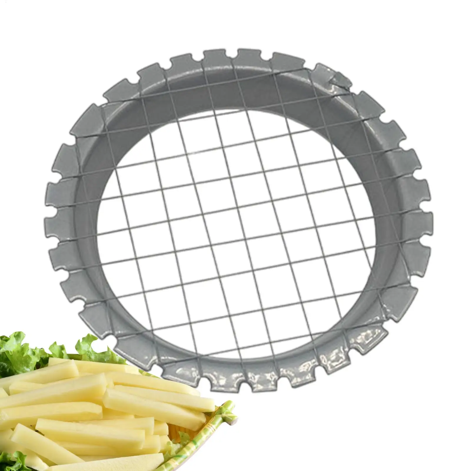 Stainless Steel Cubes Round Grid Cutter Slicer For Egg Mushrooms Vegetables Kitchen Cut Device Tools Non-slip Chopper