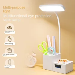 Lâmpada de mesa presente caneta titular cuidados com os olhos recarregável led night lamp quarto lâmpada de leitura cabeceira lâmpada de armazenamento da gaveta