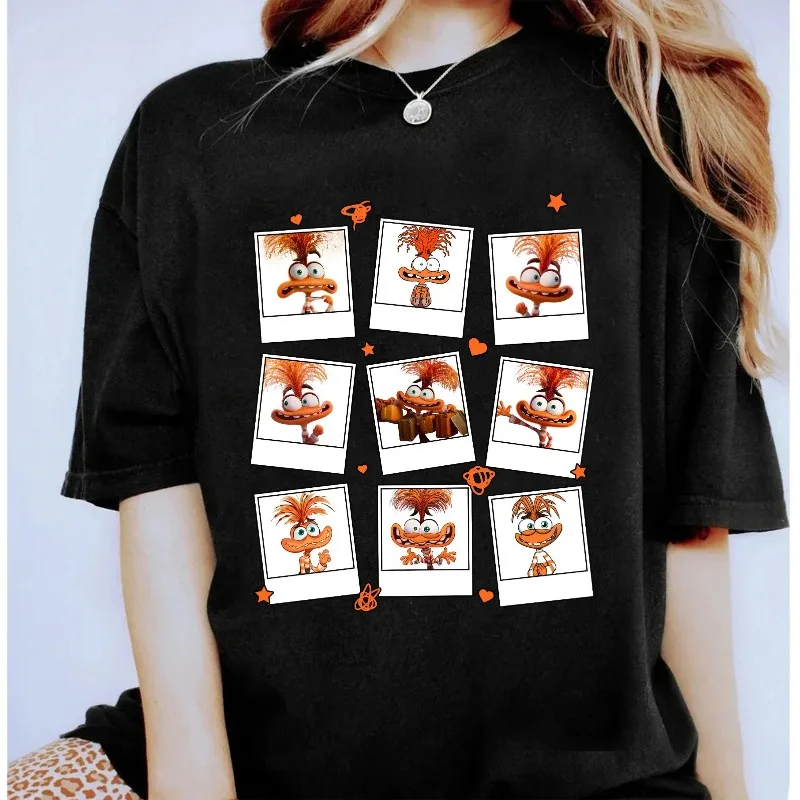 

Disney and Pixar's Inside Out 2, нейтральное настроение, женская новая повседневная модная мужская и женская уличная одежда для пар