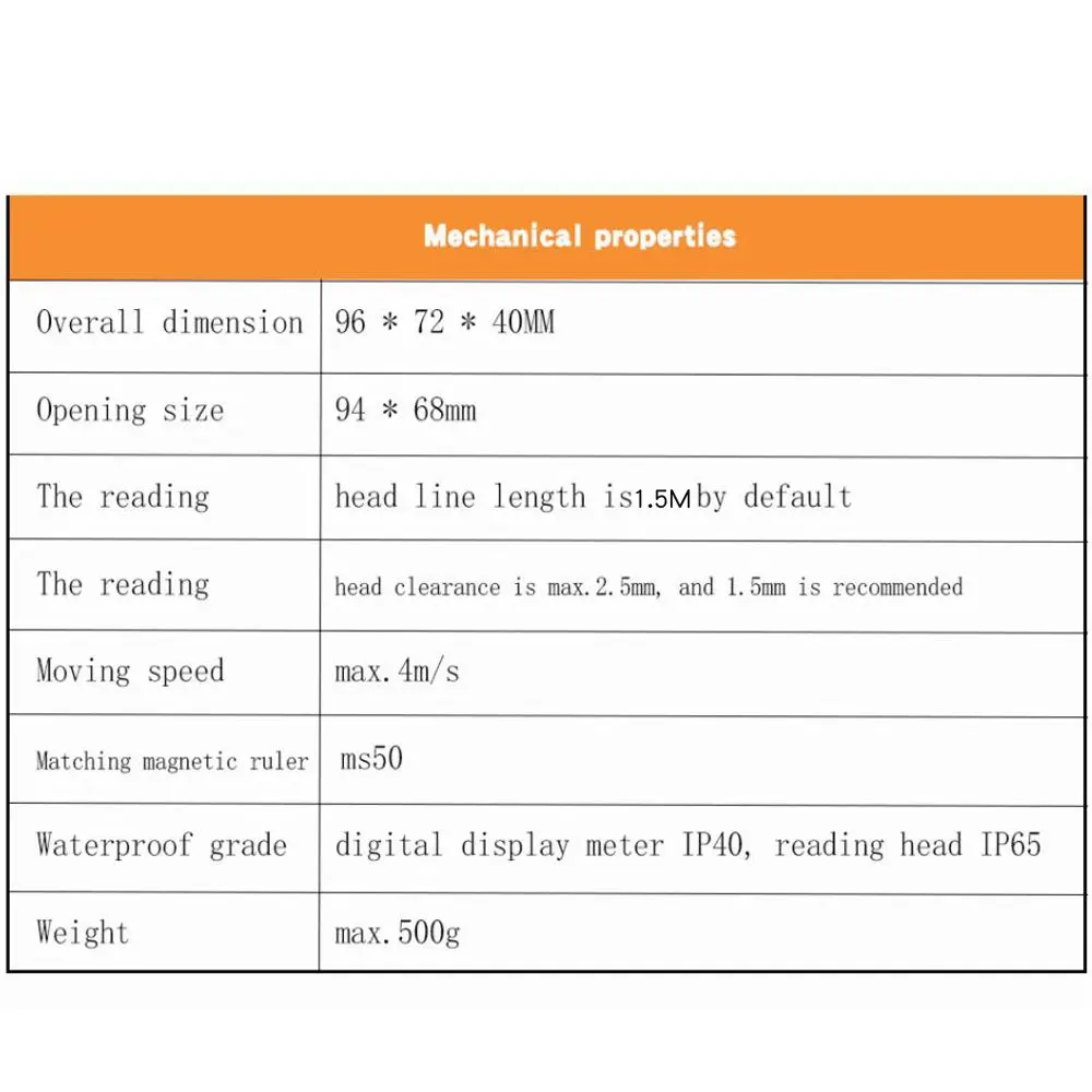 2 Axis Lcd Dro Lathe Milling Machine  High Precision  Linear Electronic Magnetic grid Ruler Magnetic Measuring Sensor