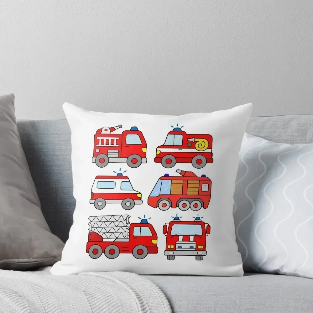 Firetruck Firefighter Vehicle Ambulance Throw Pillow ornamental pillows for living room pillow cover christmas pillow