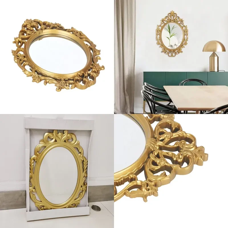 for  European Classic Home Decoration Gold Wall Mirror