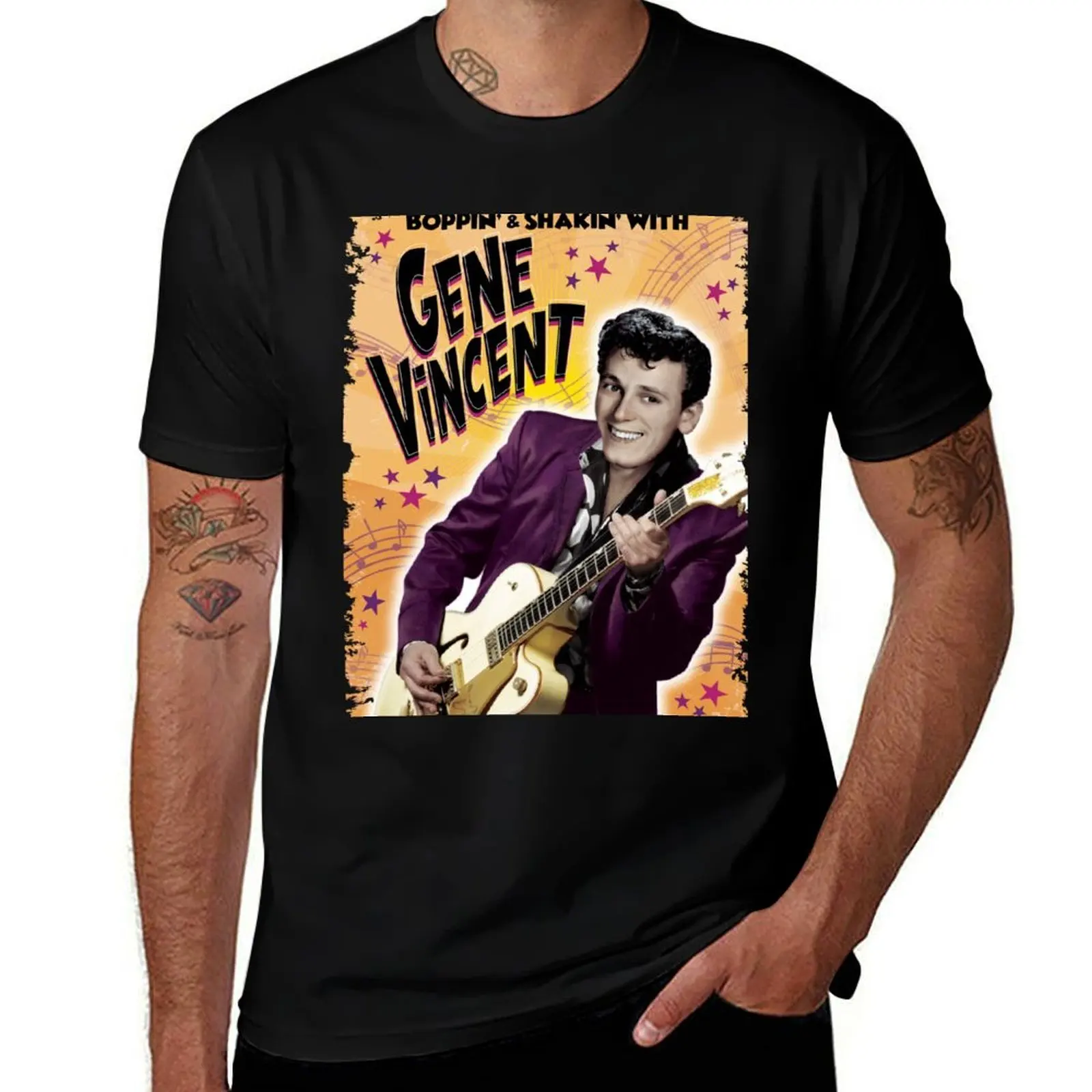 

Gene Vincent T-Shirt mens graphic t shirts t shirt custom print T-Shirt
