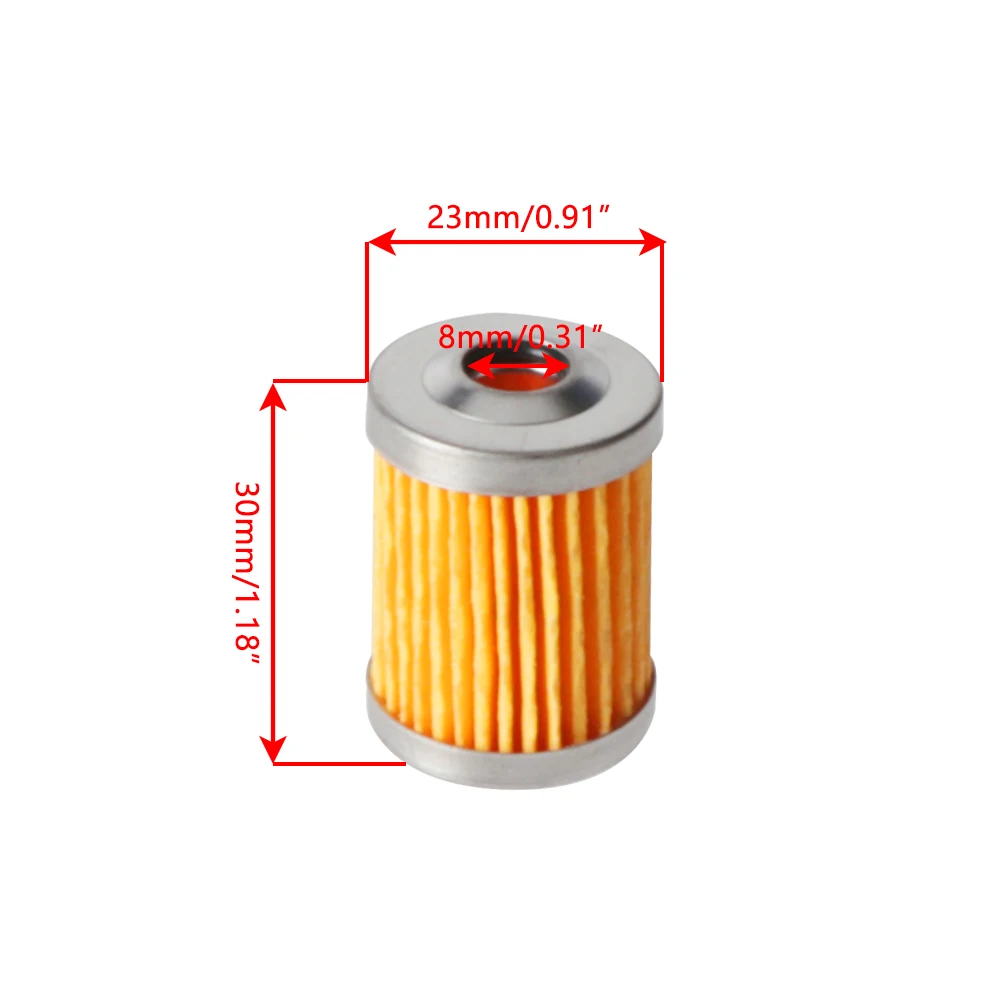 5 Pcs/lot Reusable Washable Fuel Filter Element For Motorcycle Scooter Pit Dirt Bike ATV Quad Go Kart Buggy Snowmobile Parts