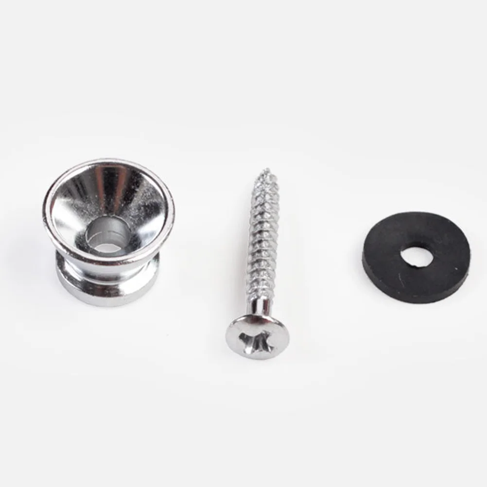 6 Stuks Akoestische Gitaar Houten Gesp Fixator Rock Steady Schroef Bout Met Beschermende Pakking Volksmuziek Gitaar Accessoires