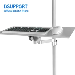Dual use monitor and keyboard tray Wall pipe mount foldable keyboard tray holder size 61*19.5cm wall mount Keyboard Tray