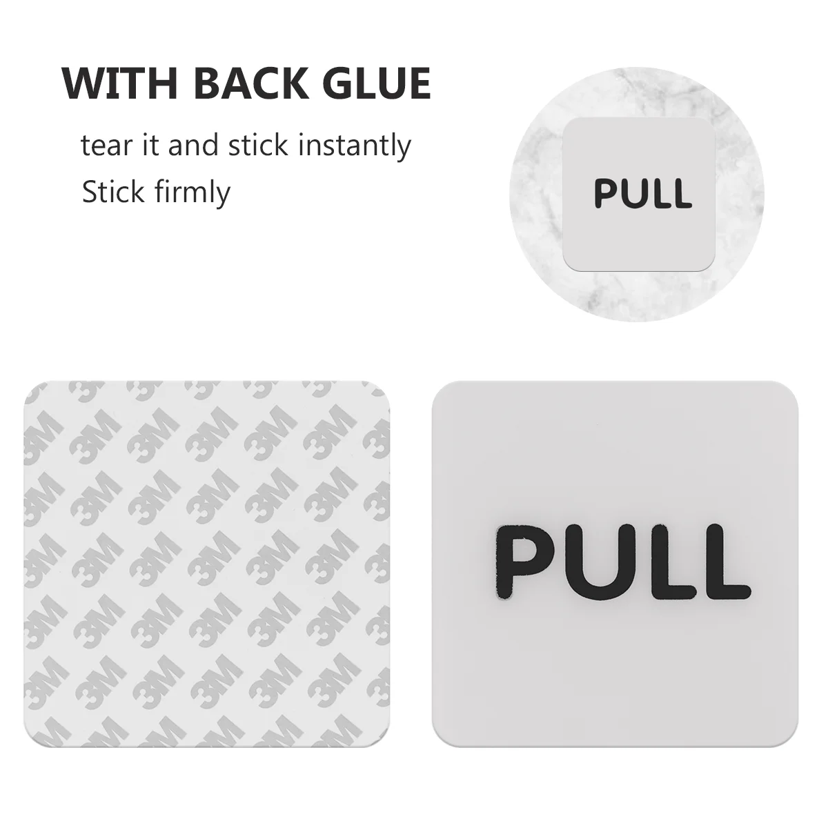 The Office Stickers Amusing Push Sign Pull for Salon Window Self Adhesive Door Sliding