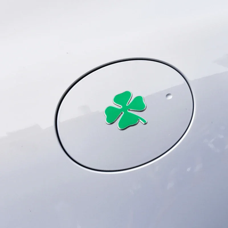 ملصق شعار البرسيم بأربع أوراق خضراء لسيارة ألفا روميو 147 156 166 159 ميتو جيوليتا جوليا سبايدر ملصق شارة الجسم للحاجز الجانبي للسيارة #4