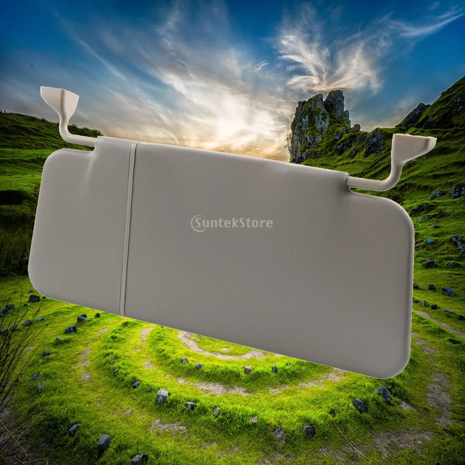 Replacement Sun Visor Shield Sunproof Plate Adjustable for Construction Vehicles Durable 15x6.5inch Automotive Accessories