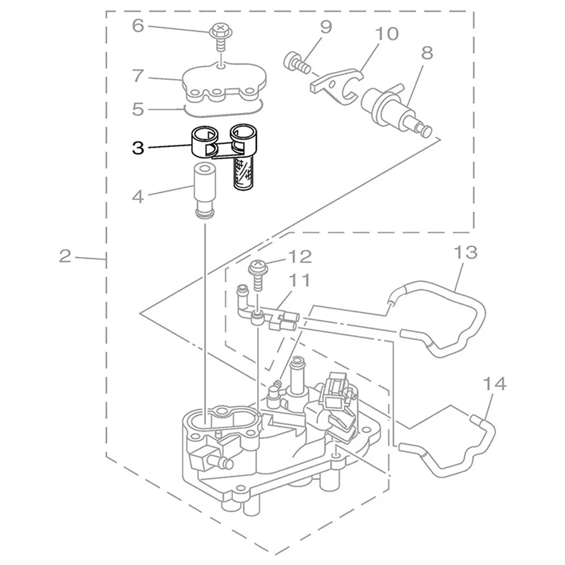 

10X для подвесного двигателя 115HP 200HP 225HP 250HP 300HP 350HP Крышка топливного фильтра VST 6CB-24501-01-00
