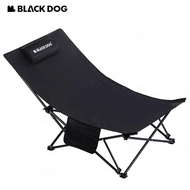 Naturehike BLACKDOG Folding Lounger Chair Portable Recliner 600D Camping Outdoor Beach Fishing Garden Picnic Nap Widened Seat