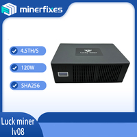 New Bitcoin Miner Bitaxe Lucky Miner LV08 4.5TH/S Hashrate Home WiFi Silent Miner BTC BCH DGB Mining Machine with 12V 5A PSU
