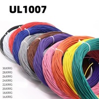 2M UL1007 PVC Tinned Copper Wire Cable 16/18/20/22/24/26/28/30 AWG DIY Home Repair Cable