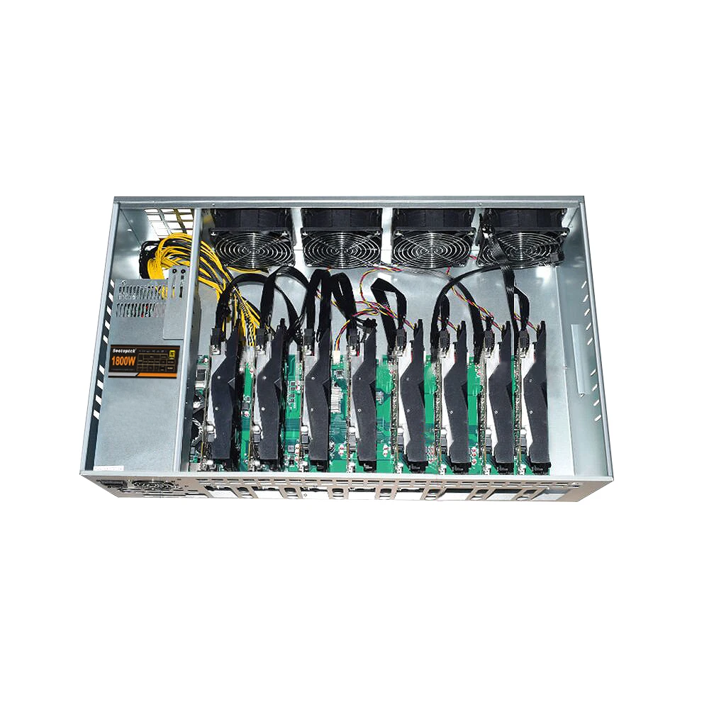 2u 1800w com 10 * 6pin 160v-264v especializado para o caso do equipamento de gpu com gpu 10 placas gráficas servidor de energia de mineração