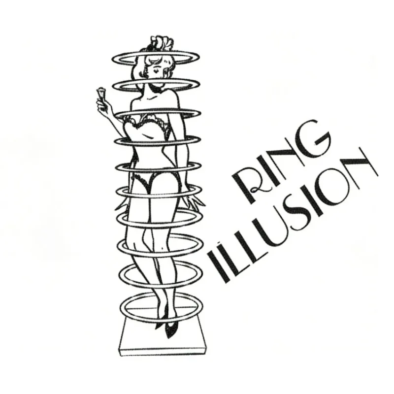 

Magic Rings Illusion Stage Magic Trick for Professional Magicians, Mentalism & Transposition Effect Party Magic Show Funny Games
