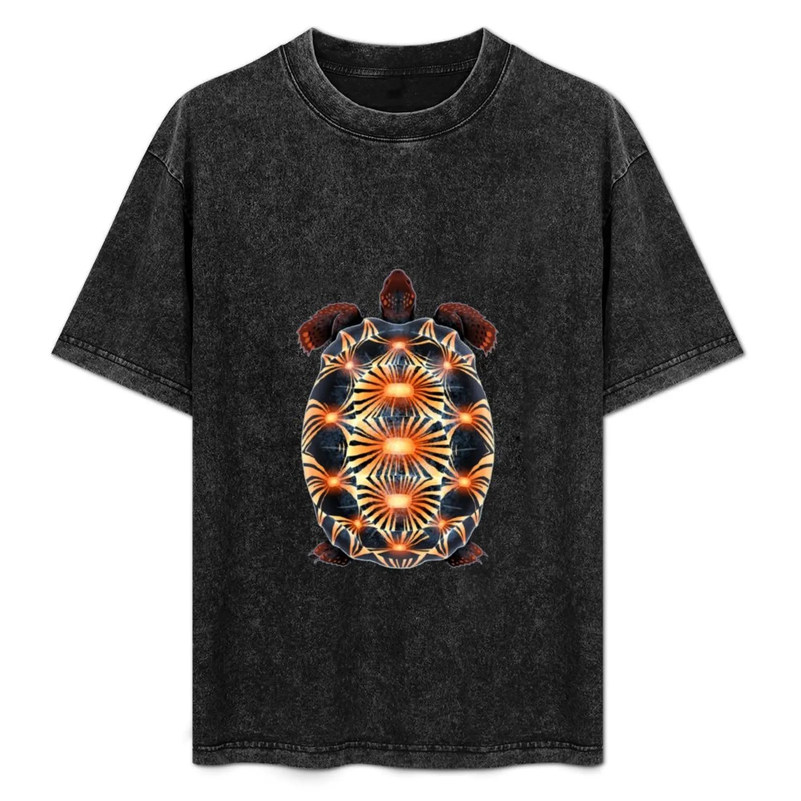 

Radiated Tortoise T-Shirt Everyday Wear Basic Short Sleeve Top