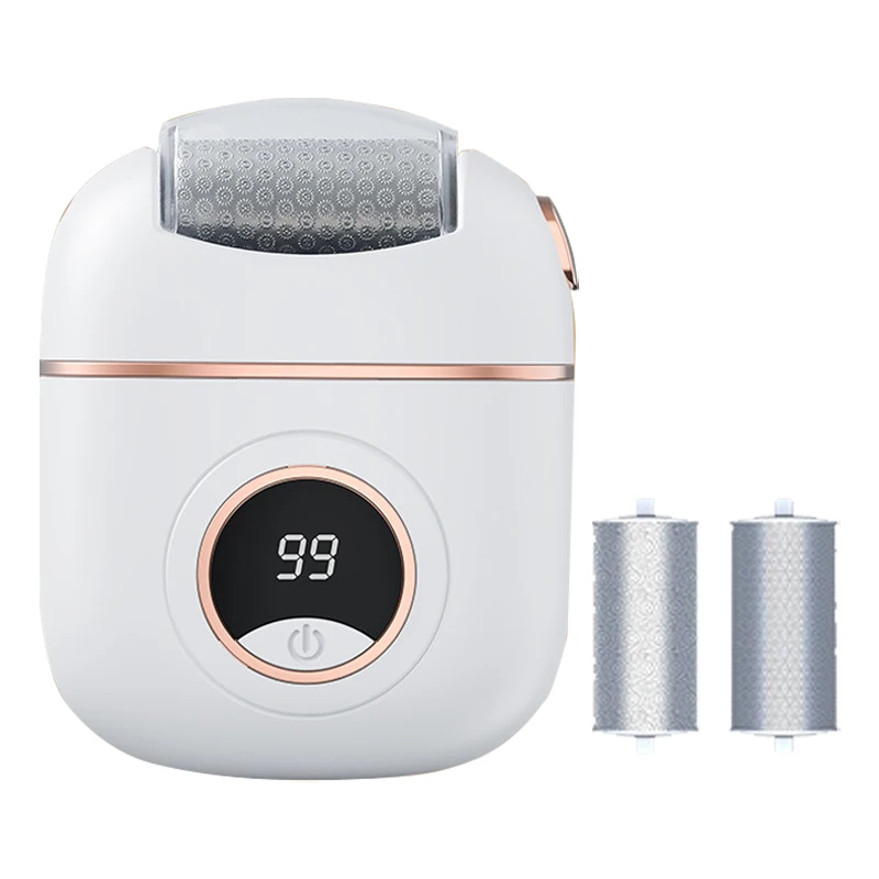 قابلة للشحن القدم طاحونة المياه برهان شاشة ديجيتال أداة باديكير ذكية كعب التلقائي فرك القدم مزيل الجلد الميت