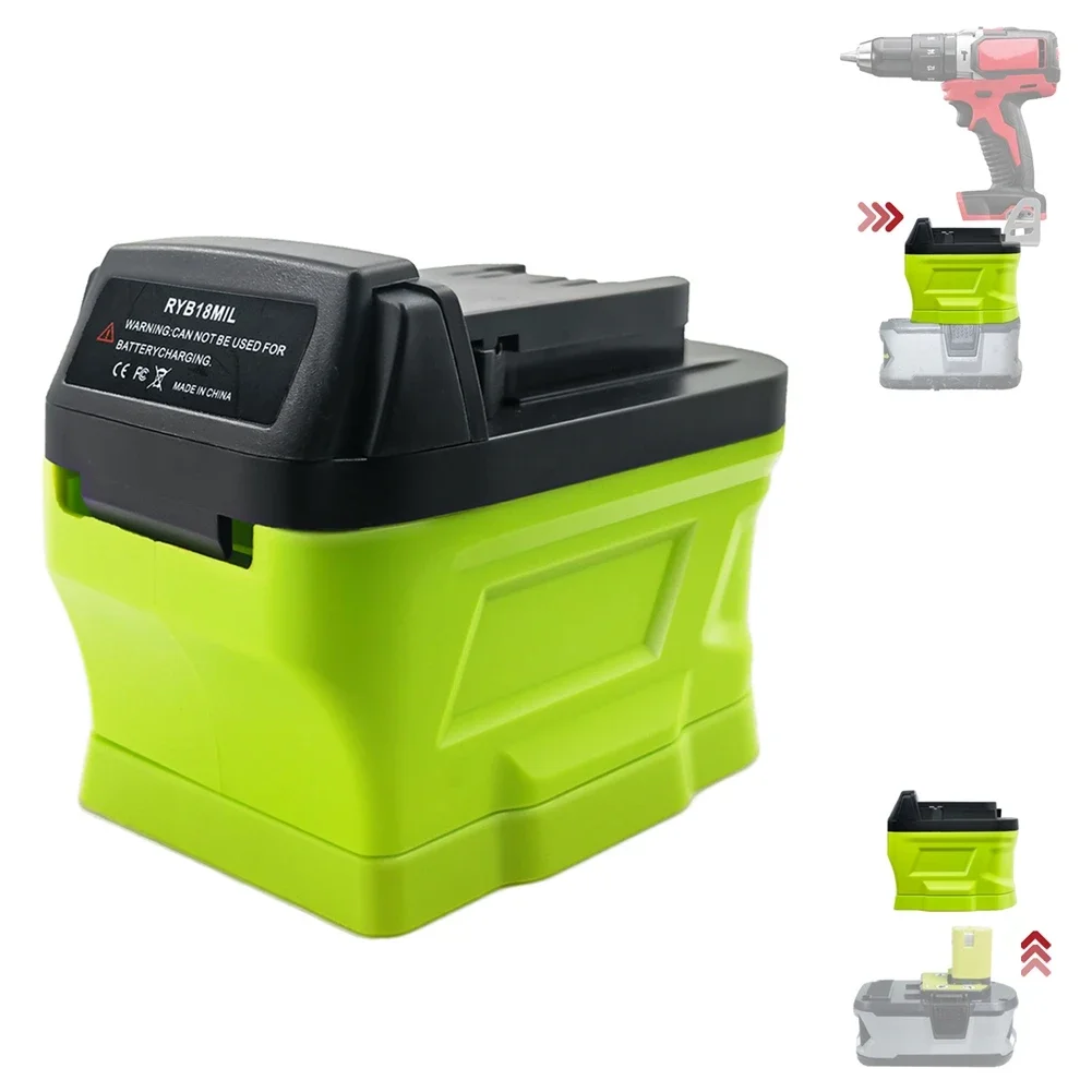 

Адаптер аккумулятора RYB18MIL для Ryobi 18 в для Milwaukee 18 в для Ryobi 18 в ONE + аккумулятор P107 P108 для Milwaukee M18 Tools