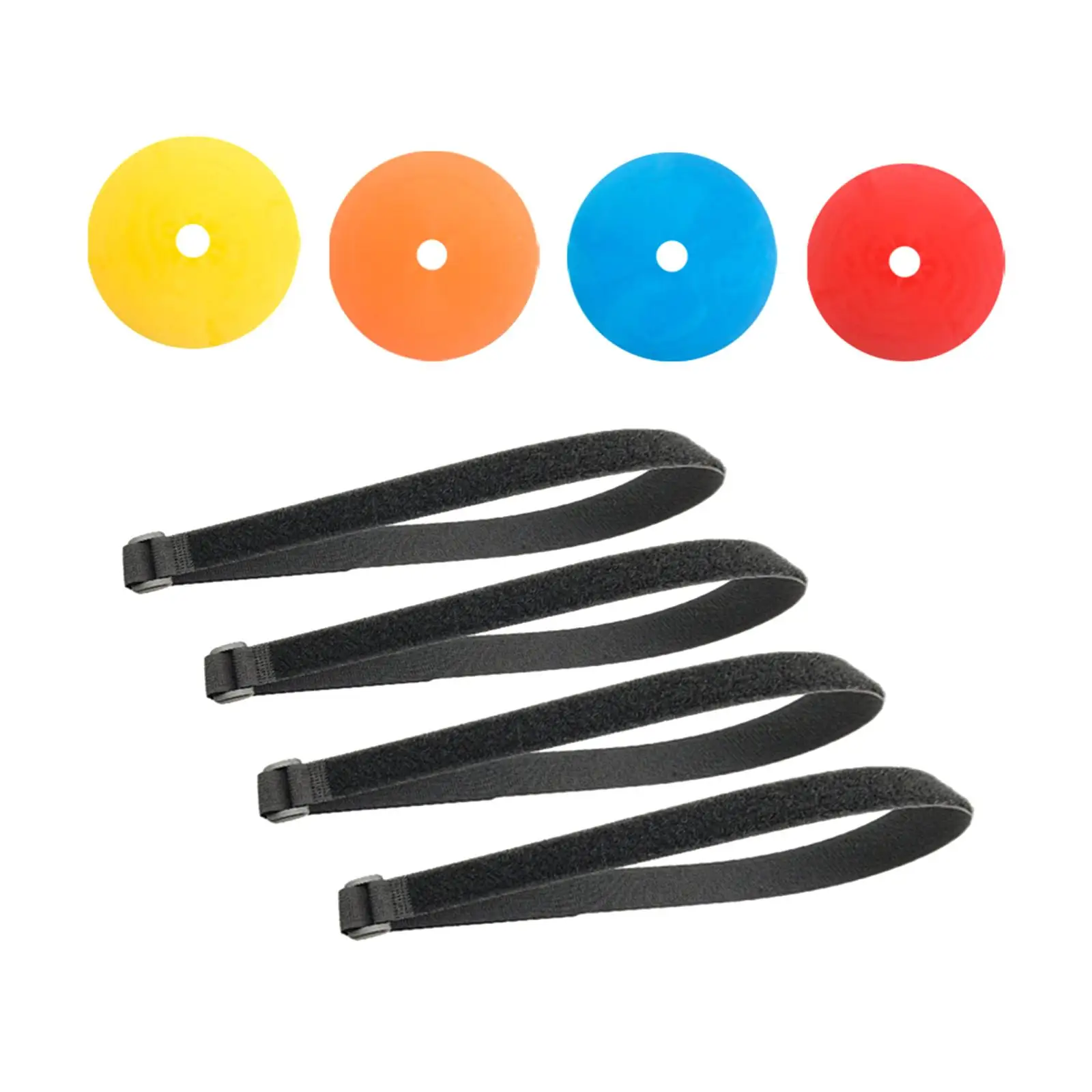 

4Pcs Soccer Target Discs Adjustable Straps Professional Football Trainer