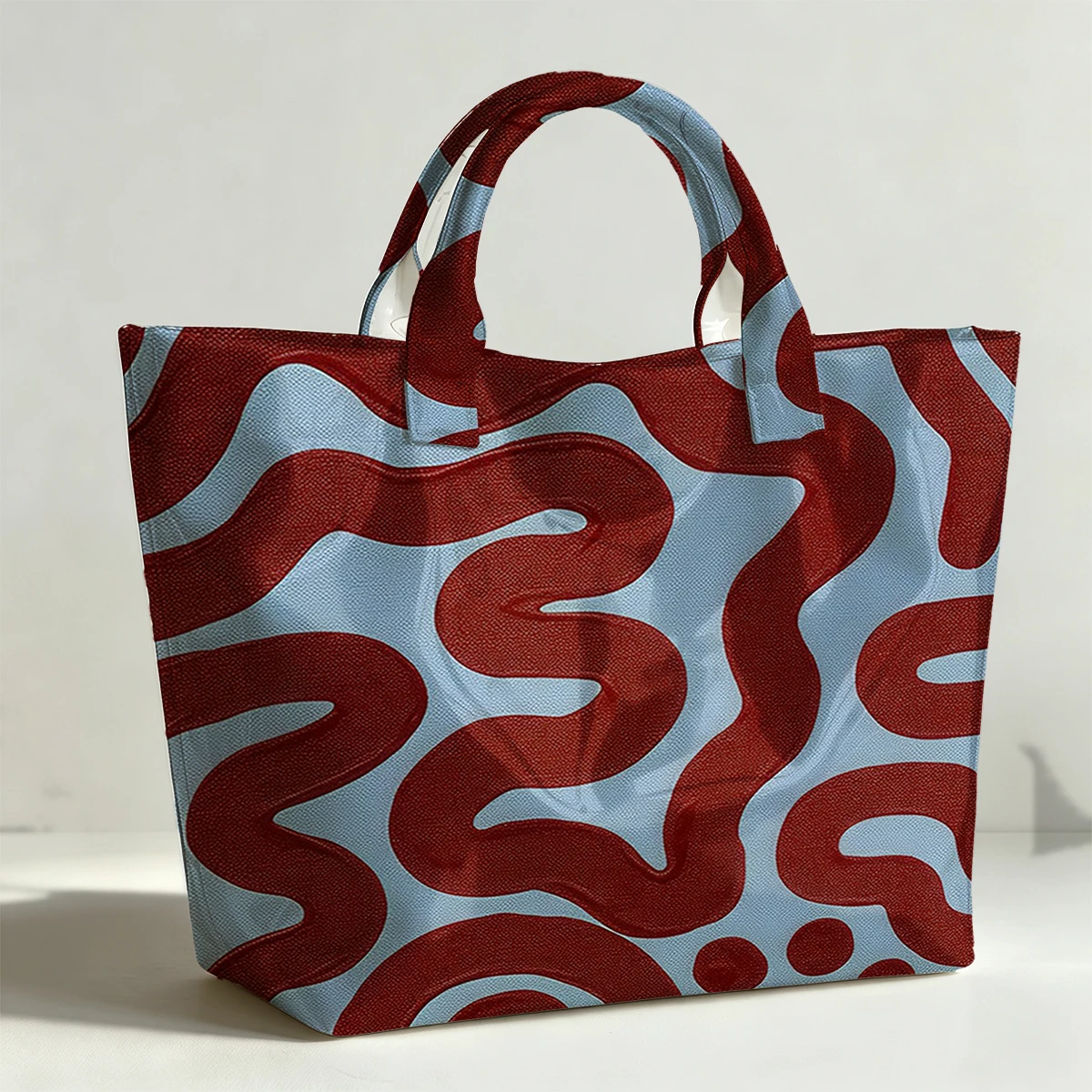 ANKA NARDURNA PVC Tote Bag Waterproof Transparent Jelly Bag Beach Bag Tote Pouch Bow Handbags Storage Bag