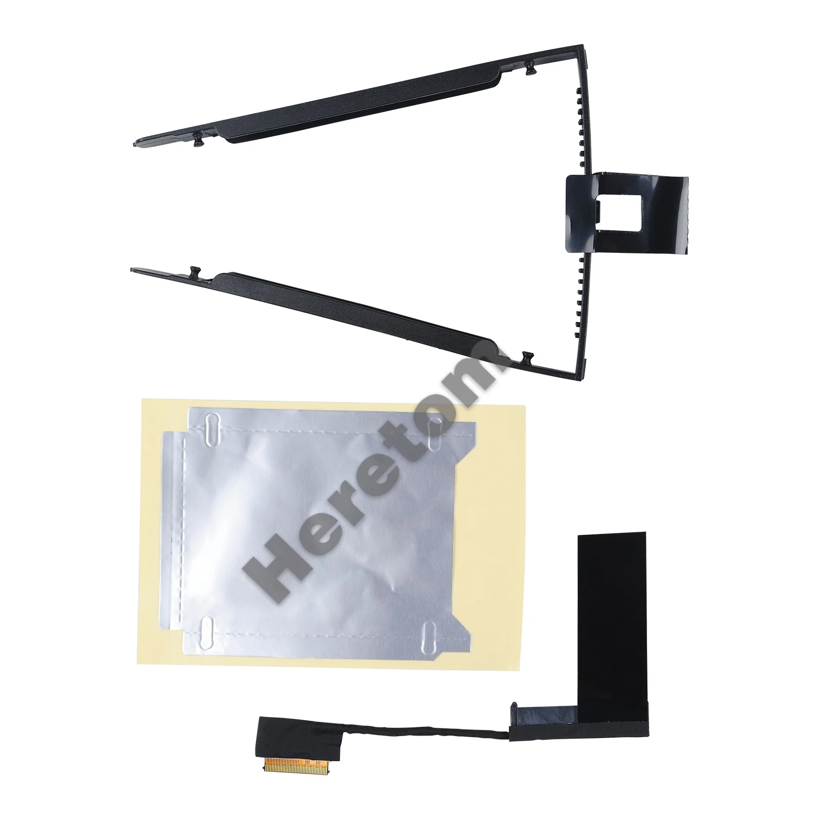 Heretom New HDD SSD Hard Drive Caddy Cable Adapter+ Cable+ Tin Foil  for Lenovo ThinkPad T570 T580 P51S P52S