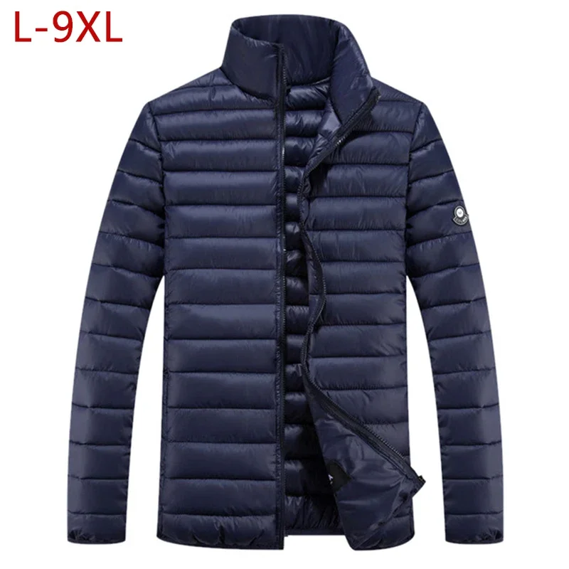

Plus Size 9XL Short Warm Thick Outwear Softshell Men's Winter Jacket Male Coat Ultralight Down Parkas Overcoat 5XL 6XL 7XL 8XL