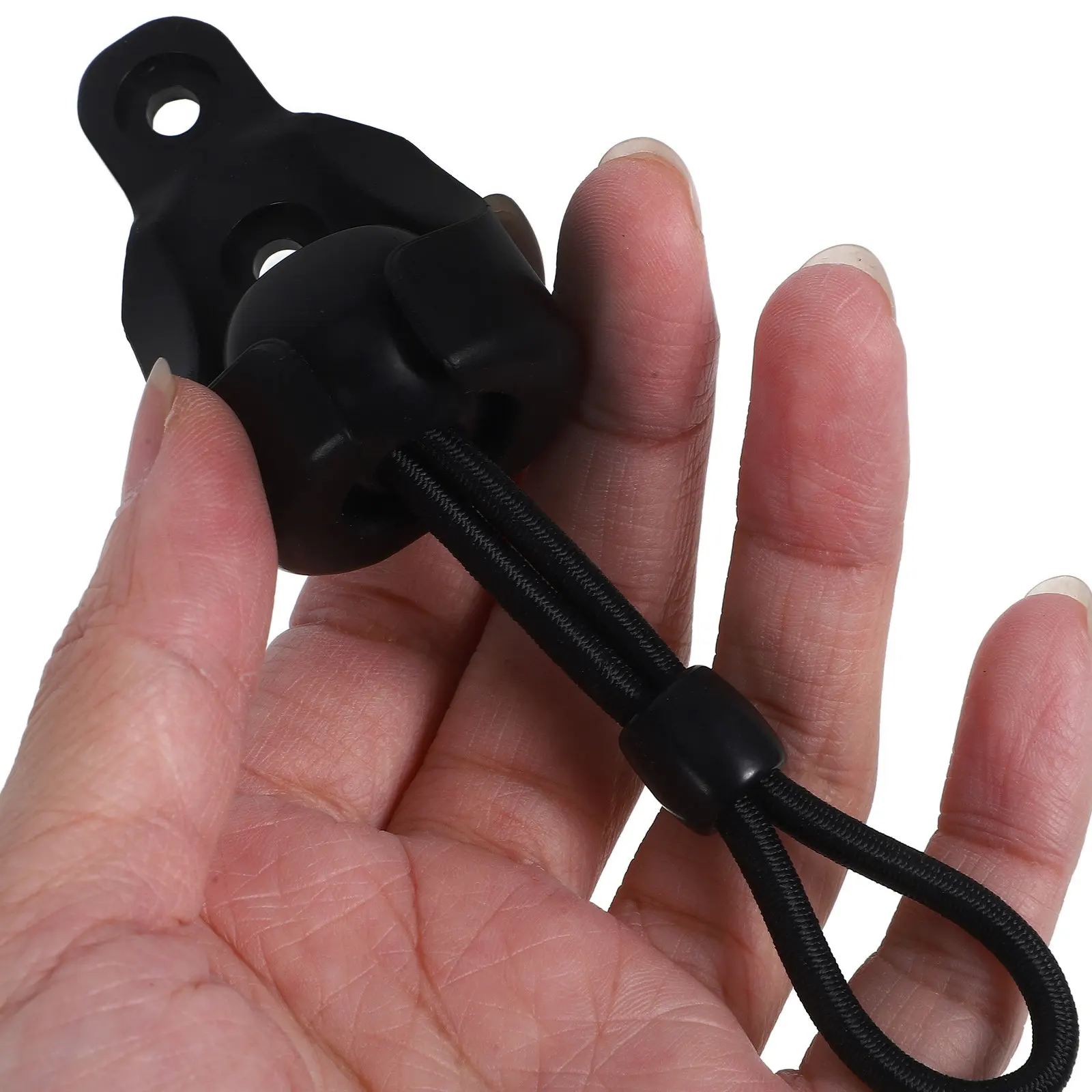 2Sets Plastic Bungee Tie for Blind Roller Blind Fixed Buckle Shade Bungee Cord Tie Down Kit Windproof Sun Shade Part Outdoor