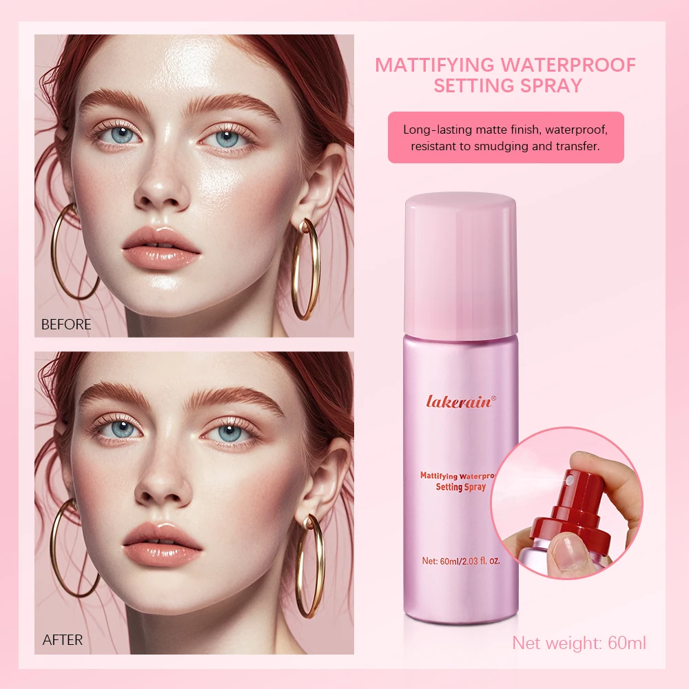 Setting Spray Lasting Waterproof Anti-Sweat Long-Lasting Oil Control Hold Makeup Fine Mattifying Setting Spray Cosmetics Face