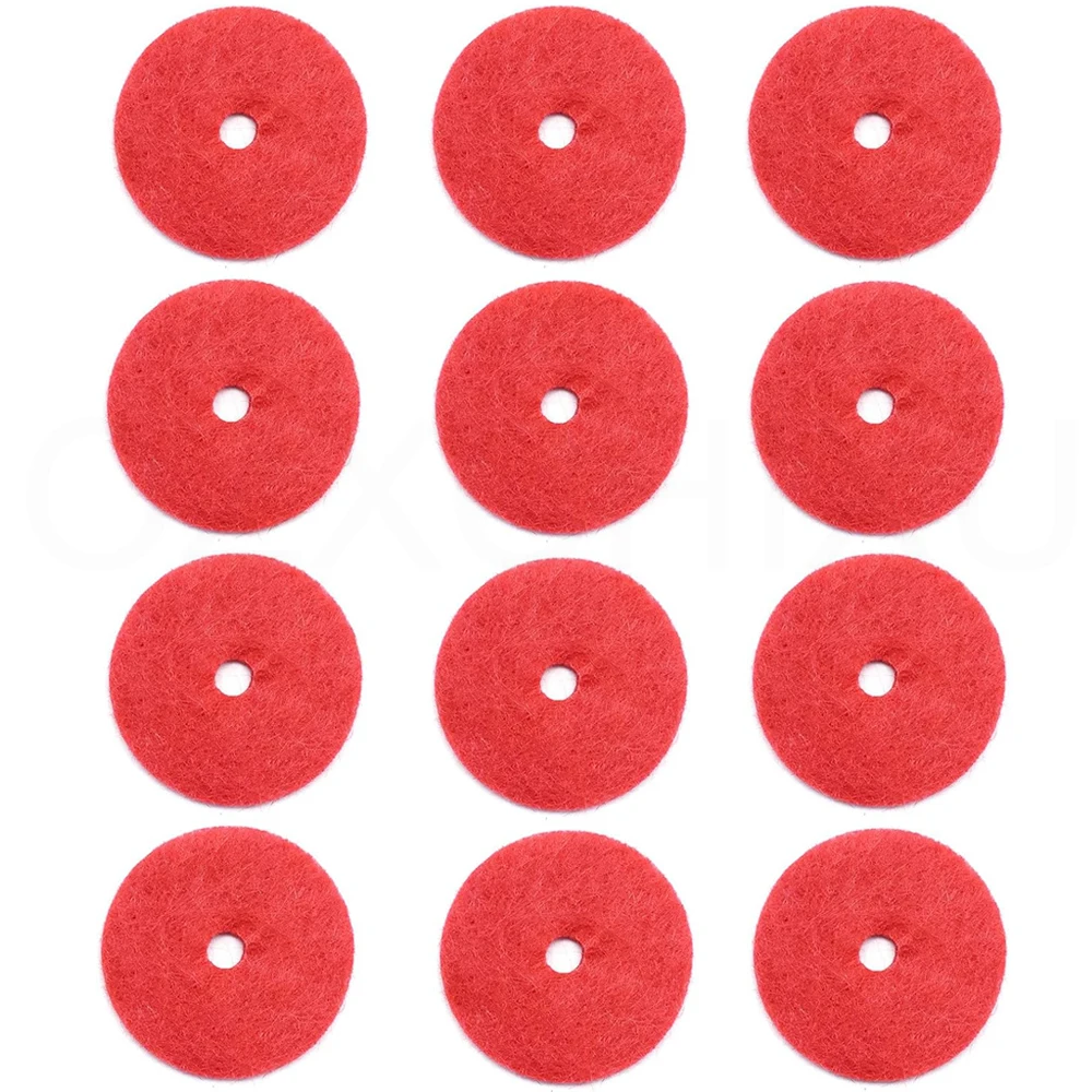 12 Pcs Sewing Machine Parts Spool Pin Red Felt Pads Crafts For Singer Sewing Machines Accessories Wholesale High Quality