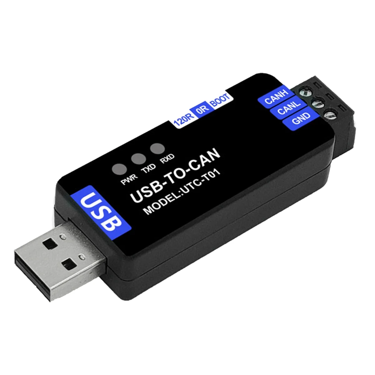 Gran oferta, módulo USB a CAN, analizador CAN, adaptador USB a CAN, analizador de Bus CAN USB, módulo auxiliar de depuración portátil