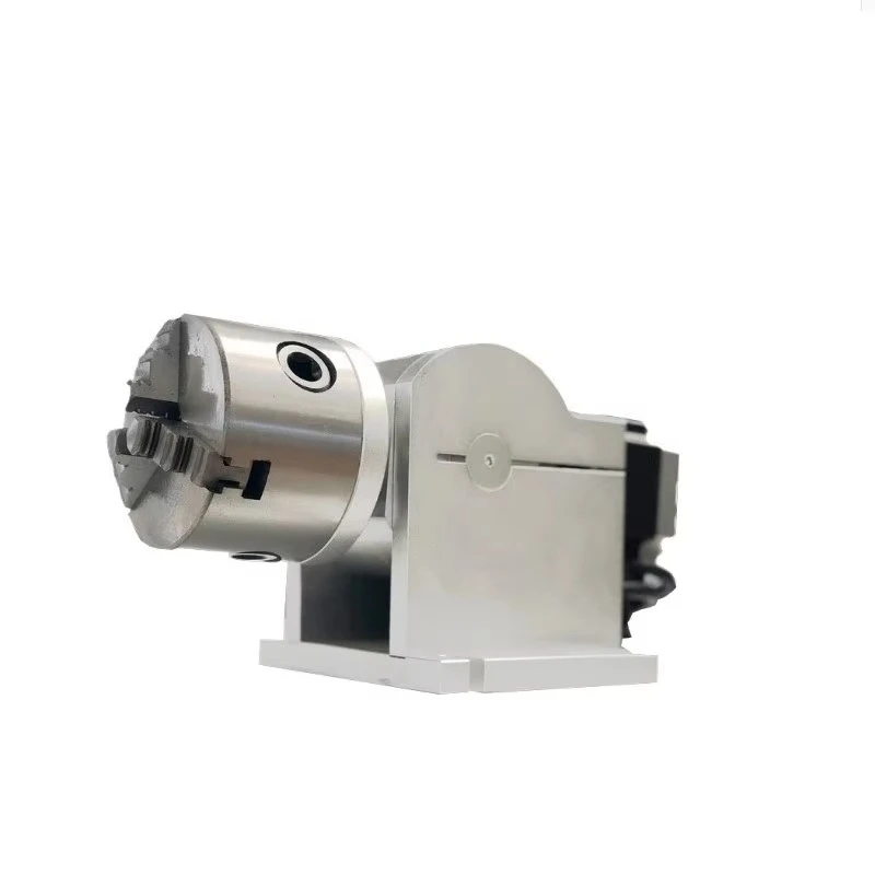 Rotary Axis Attachment for Engraving Machine D80mm Chuck for CNC Marker for Fiber Engraver