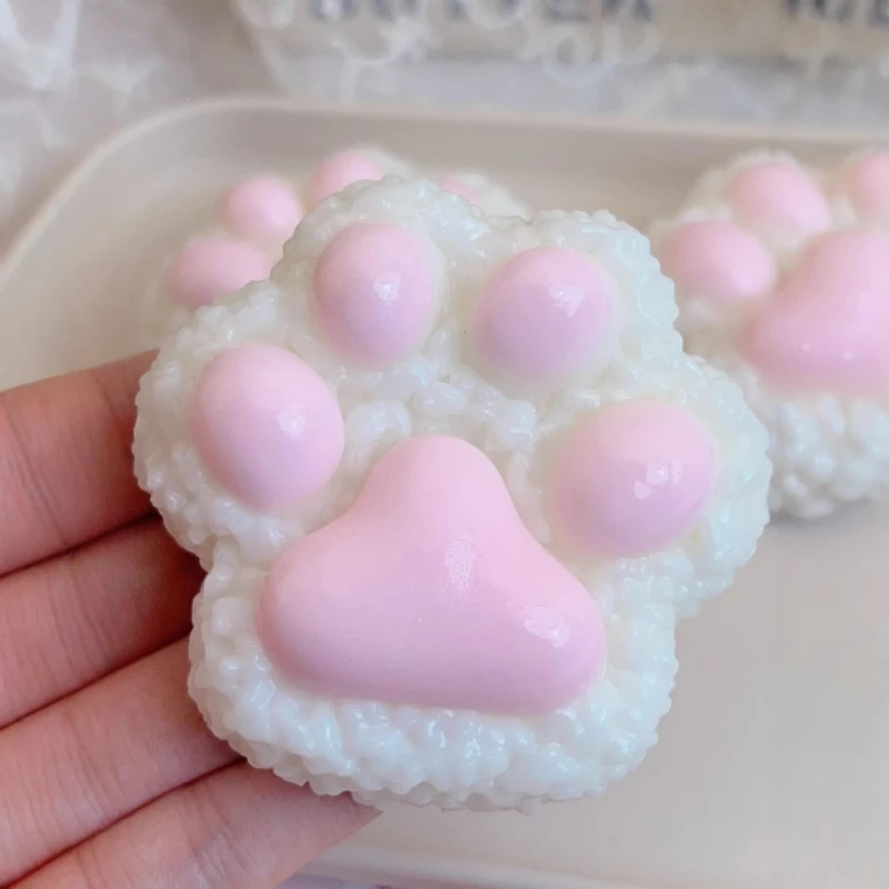 Jouets à presser patte de riz, squishy, soulagement du Stress, décompression, rose, pincement, libération, Fidget à la main, cadeau d'anniversaire, nouvelle collection