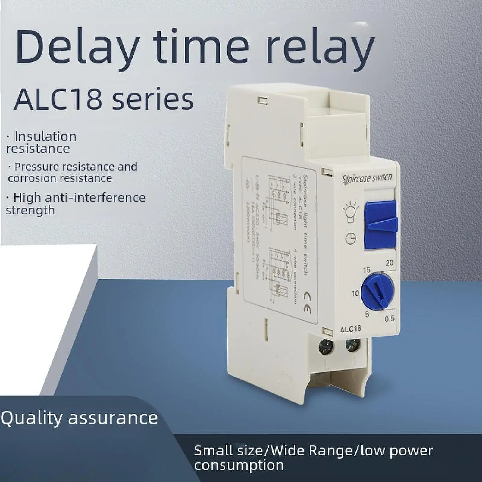 

Переключатель таймера освещения коридора, энергосбережение для аксессуаров для бытовой техники Alc18, переключатель управления задержкой отключения и времени через питание