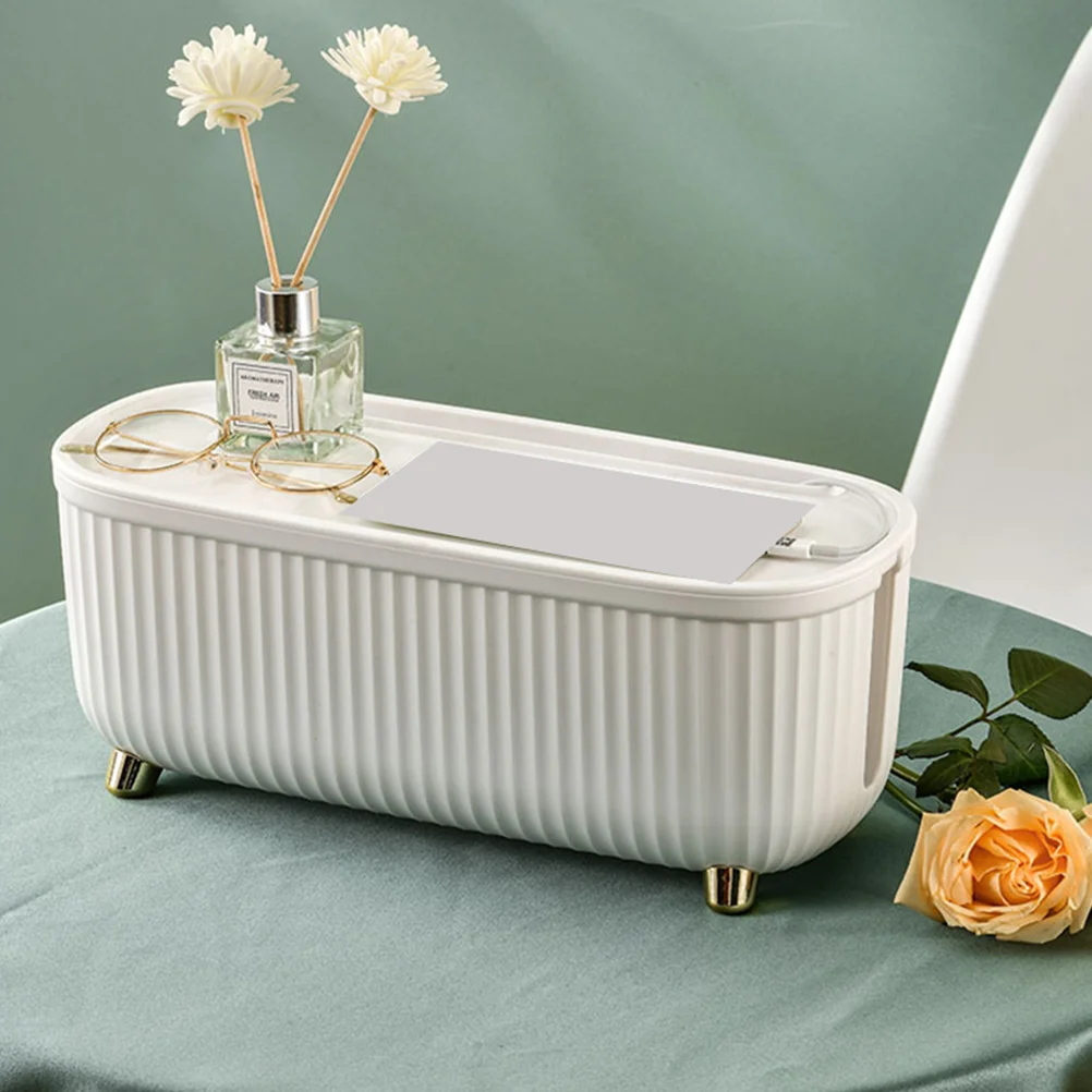 

Cable Management Box Blue Power Line ganizer Simple Storage Holder Case Wire Container ABS Heat Dissipation Safety