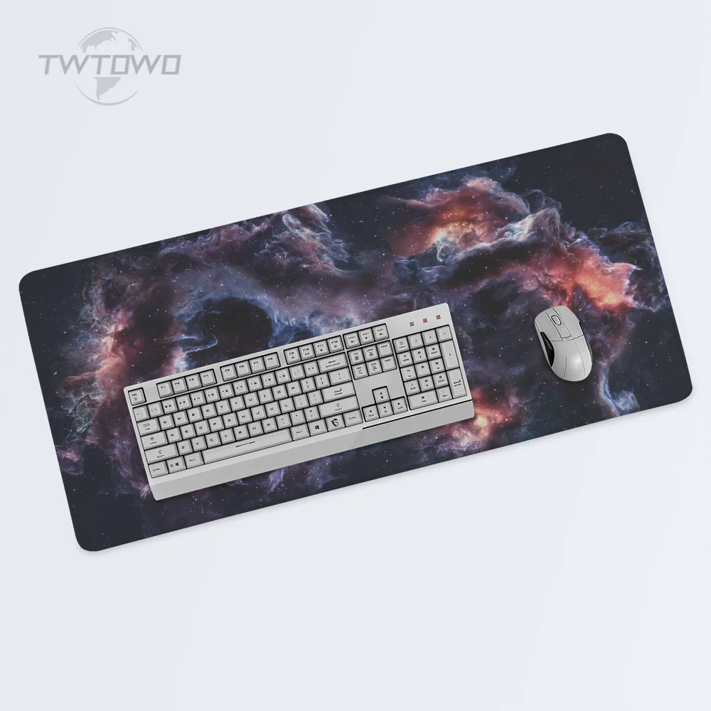 Custom Non-Slip Mouse Pad, Gamer, Espaço, Céu Estrelado, XL, Grande, Computador Mousepad, Escritório, Borracha Natural, Tapete de Tabela, XXL, Novo