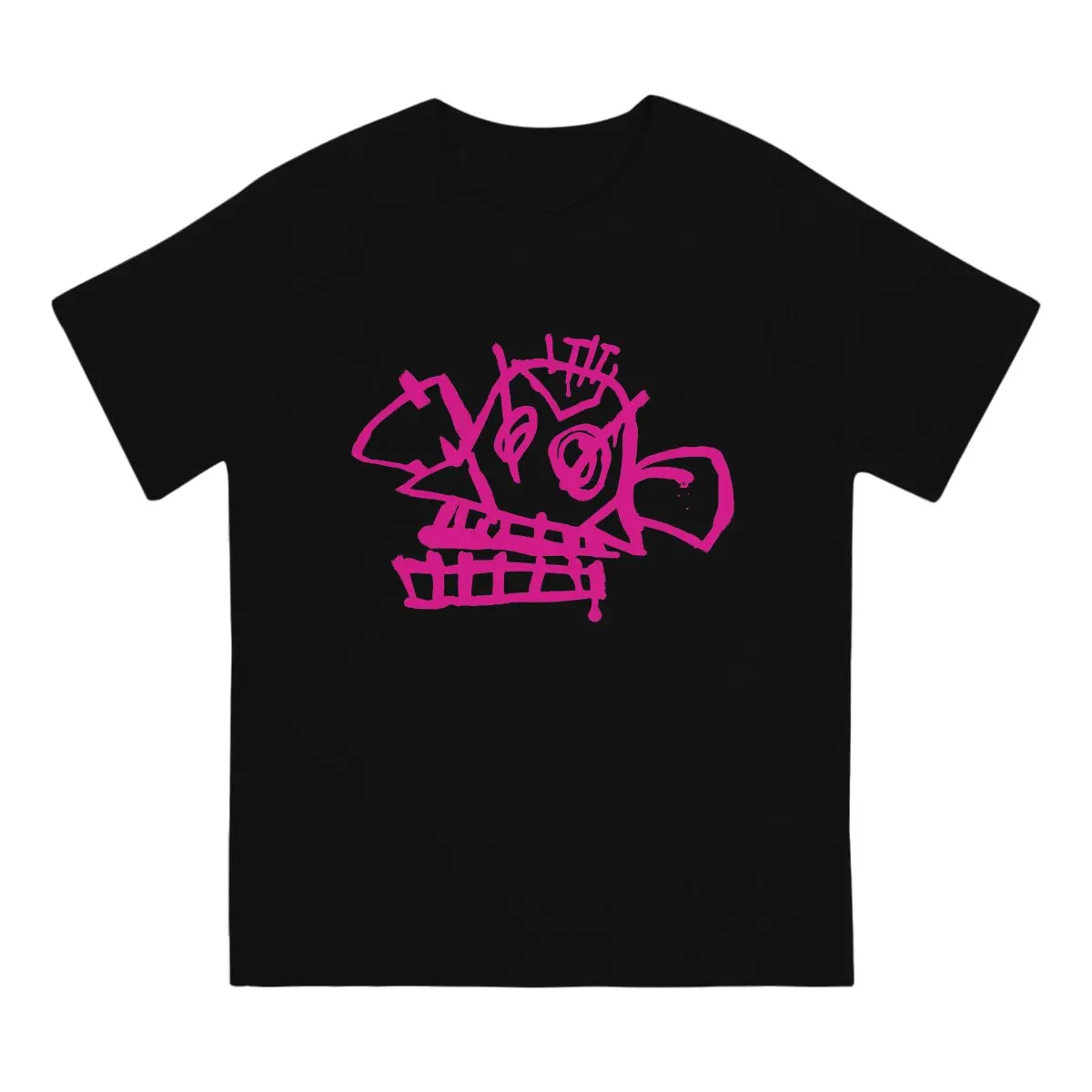 Acrane LOL Anime JINX MONKEY T Shirt Goth Men Polyester Tees Summer Clothing Harajuku Crewneck TShirt