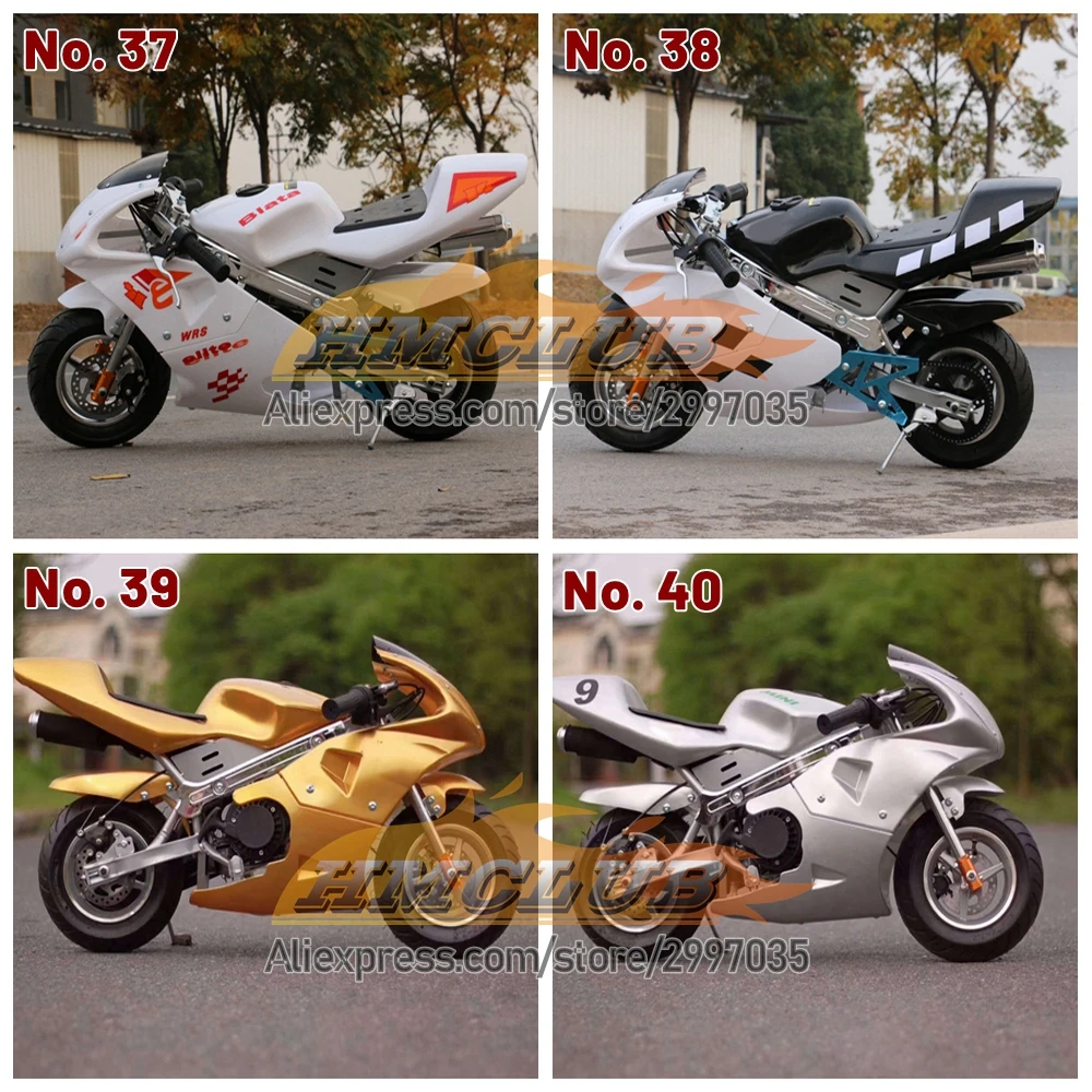 49CC 2-Stroke Gasoline Pocket Bike Motorcycle Race MOTO Bike Sports Racing Motorbike For New Year Birthday Holiday Festival Gift