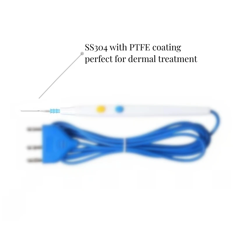 ESU Reusable Electrocoagulator Dermal Tip Electrode with Needle Tip